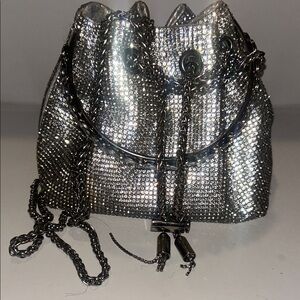 Silver Chain-Embellished Women's Bag